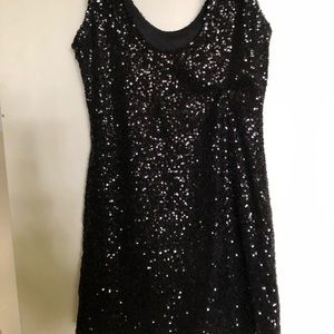 Black sequin dress